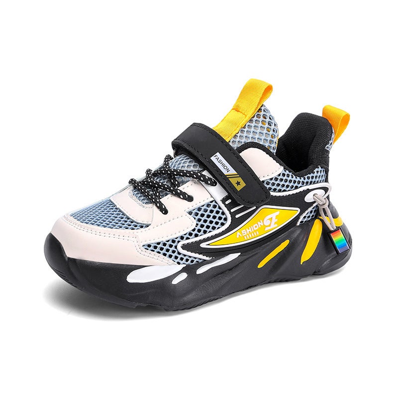Mesh Sneakers Lightweight Flexible Sole Walking Shoes For Kids Indoor And Outdoor Activities - Image 1