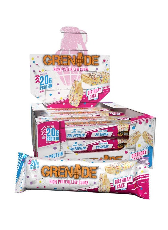 Grenade High Protein, Low Sugar Bar - Dark Chocolate Raspberry, 12 x 60 g - Image 1