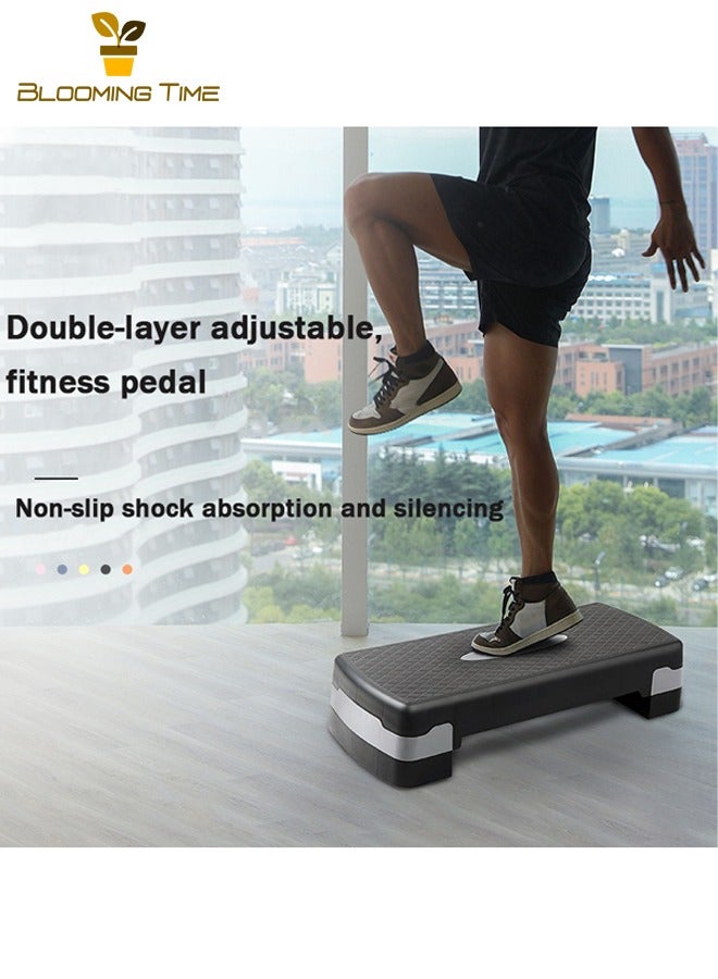 BLOOMING TIME Gym Aerobics Pedal, Adjustable Children's Home Rhythmic Fitness Pedal, Aerobics Jumping Exercise Home Pedal, Fitness Equipment Foot Pedal, Children's Special Pedal Steps, Stepping Yoga Jumping Board - Image 1