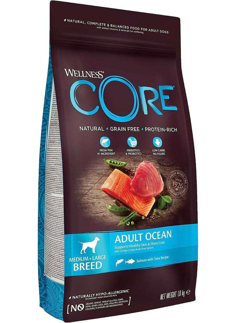Adult Ocean Medium and Large Breed Dog Food with Salmon & Tuna Recipe 1.8 kg