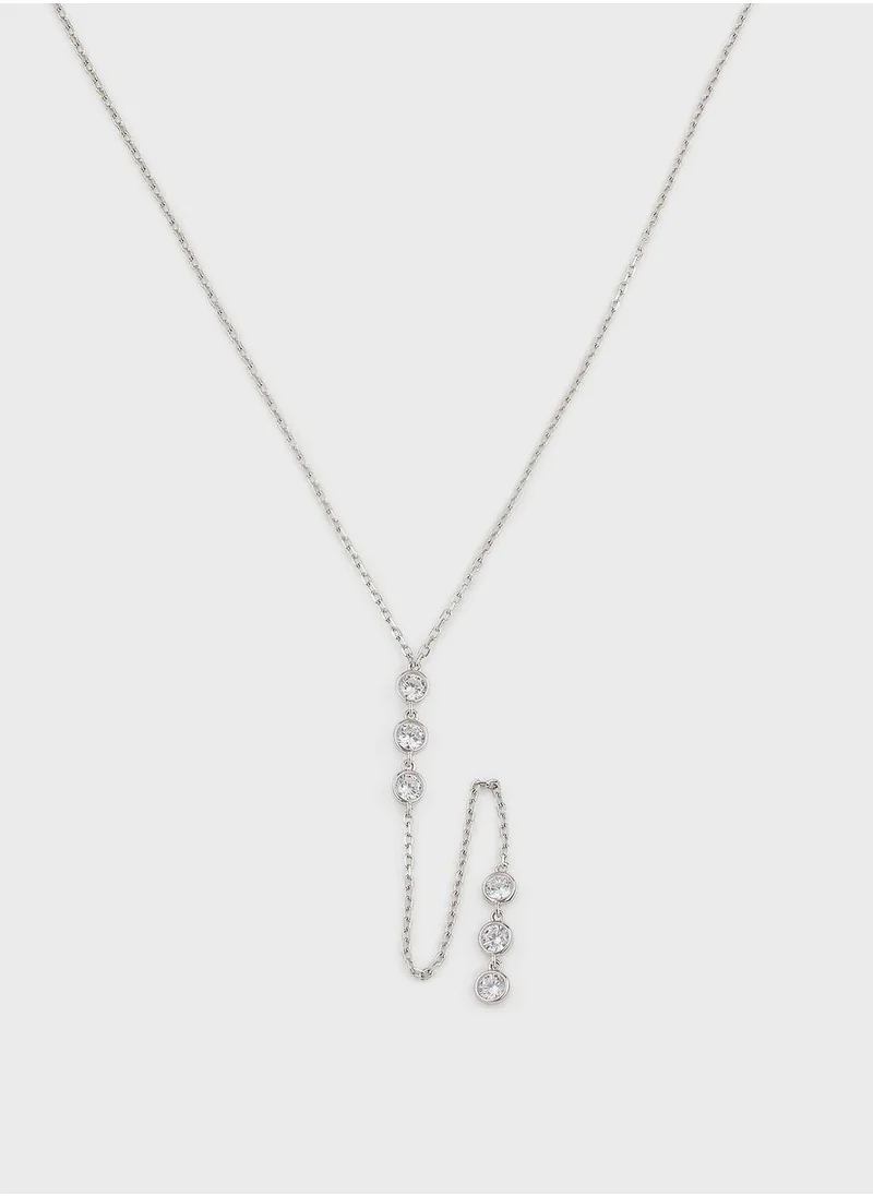 MOMNT Lariat Stones Necklace