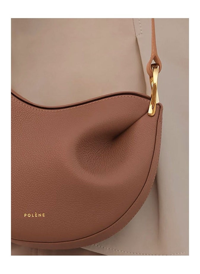 NIBEMINENT - Polene pea bag genuine leather one-shoulder crossbody bag - Image 1