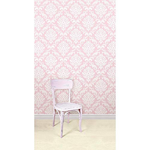 NuWallpaper NU1397 Ariel Peel & Stick Wallpaper, Pink - Image 2