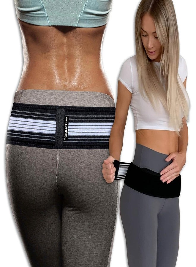 PlayActive Nylon Sacroiliac Si Joint Hip Belt-Lower Back Support Brace For Men And Women-Hip Braces For Hip Pain-Pelvic Support Belt-Trochanter Belt-Sciatica Pelvis Lumbar Pain Relief(Xl/Xxl) - Image 1
