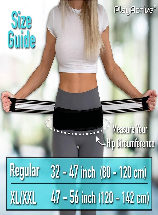 PlayActive Nylon Sacroiliac Si Joint Hip Belt-Lower Back Support Brace For Men And Women-Hip Braces For Hip Pain-Pelvic Support Belt-Trochanter Belt-Sciatica Pelvis Lumbar Pain Relief(Xl/Xxl) - Image 3