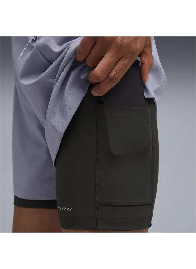Puma Gray Sky Dreamrun 2-in-1 dryCELL Running 5" Shorts Men for Men | Best Price UAE