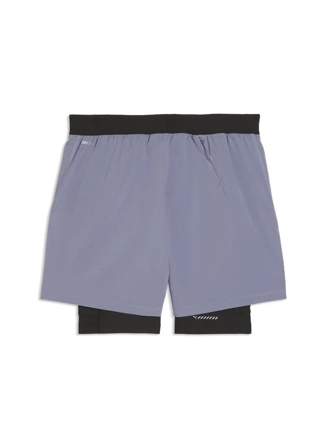 Puma Gray Sky Dreamrun 2-in-1 dryCELL Running 5" Shorts Men for Men | Best Price UAE