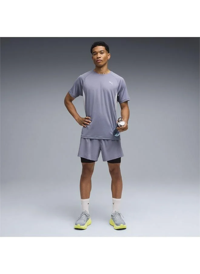 Puma Gray Sky Dreamrun 2-in-1 dryCELL Running 5" Shorts Men for Men | Best Price UAE
