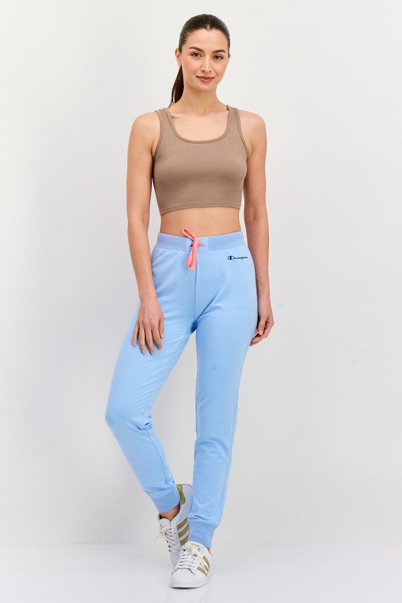 Champion Women Sportswear Fit Rib Cuff Training Pants, Light Blue - Image 3