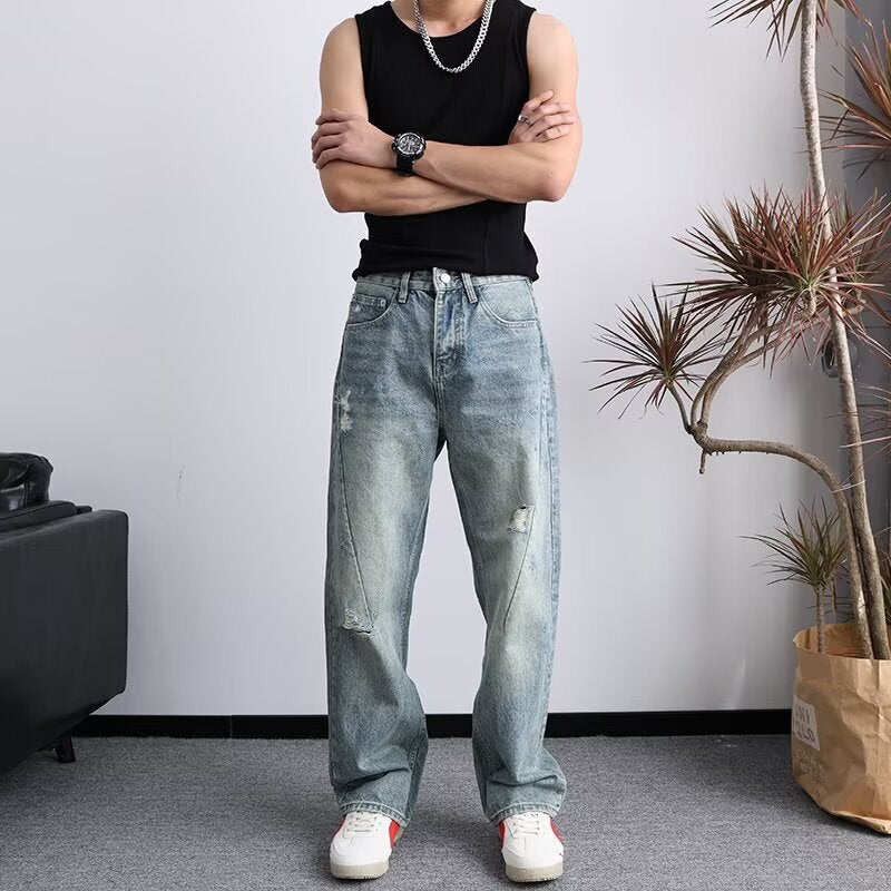 Unisex Casual Daily Denim Jeans - Image 4