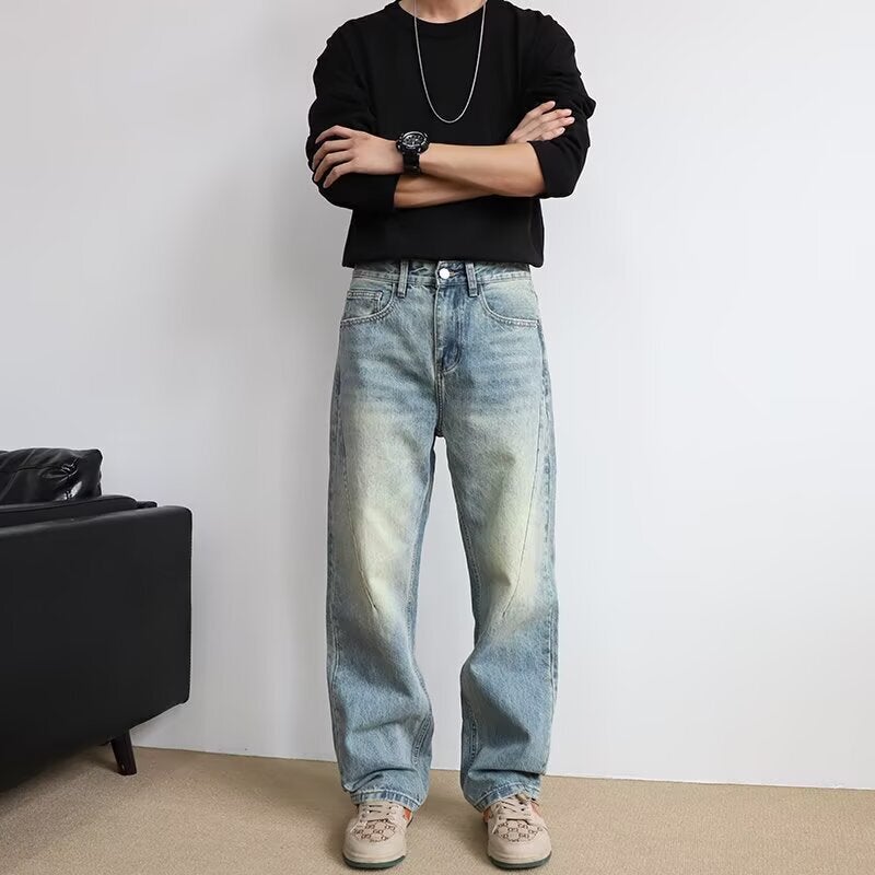 Unisex Casual Daily Denim Jeans - Image 1