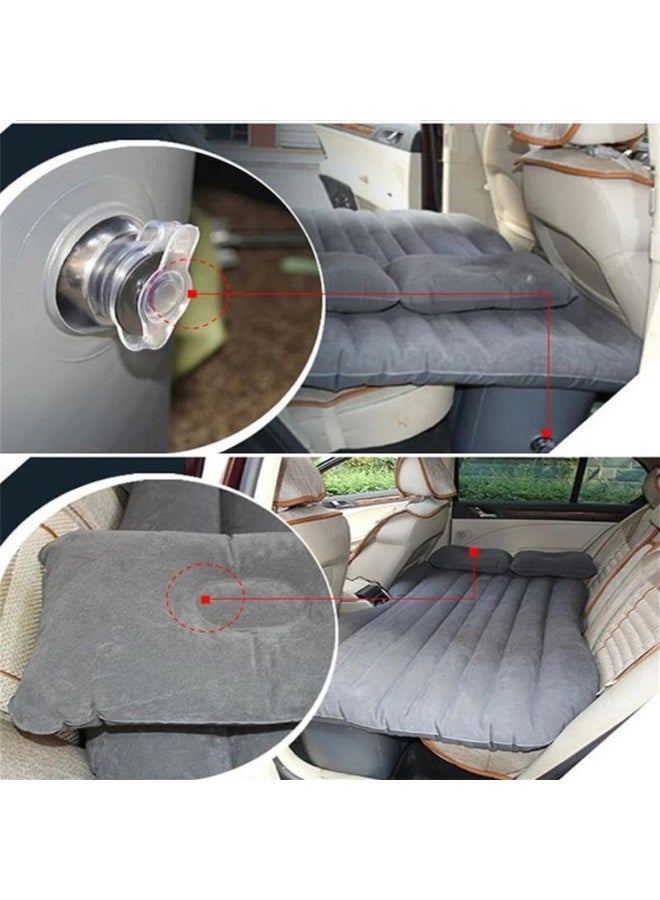 Onirii Car Inflatable Mattress, Rear Seat Sleeping Mat, Outdoor Camping Inflatable Mattress, Multifunctional SUV Car Inflatable Mattress Product Name: Car Inflatable Mattress Product Specifications: Standard Split-Type Round Shoulder Mattress Material: Flocked Suitable Season: All Seasons Instructions for Use 1. Open the large air valve 2. Pre-inflate 3. Tighten the air stop valve 4. Pressurize the air valve 5. After inflation, tighten the cap and flatten the air valve. - Image 2