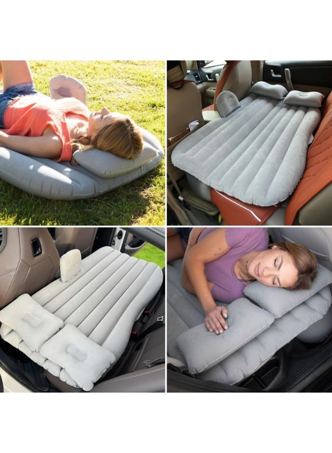 Onirii Car Inflatable Mattress, Rear Seat Sleeping Mat, Outdoor Camping Inflatable Mattress, Multifunctional SUV Car Inflatable Mattress Product Name: Car Inflatable Mattress Product Specifications: Standard Split-Type Round Shoulder Mattress Material: Flocked Suitable Season: All Seasons Instructions for Use 1. Open the large air valve 2. Pre-inflate 3. Tighten the air stop valve 4. Pressurize the air valve 5. After inflation, tighten the cap and flatten the air valve. - Image 4