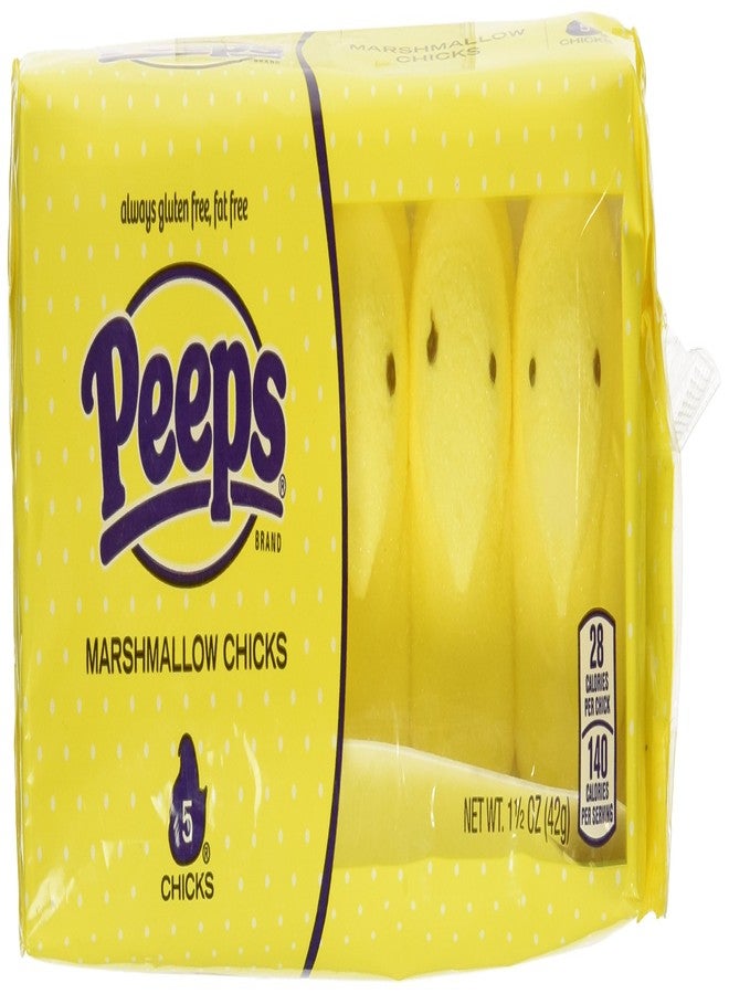 Peeps Marshmallow Peeps Yellow Chicks (1pk of 5) - Image 1