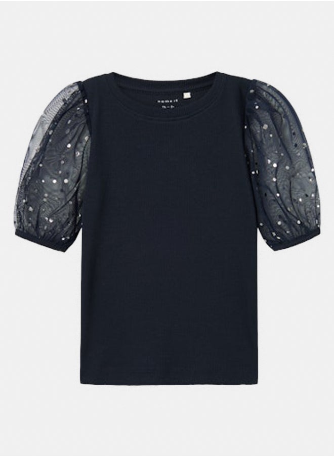 NAME IT name it Girls Raya Slim Top  - Image 1