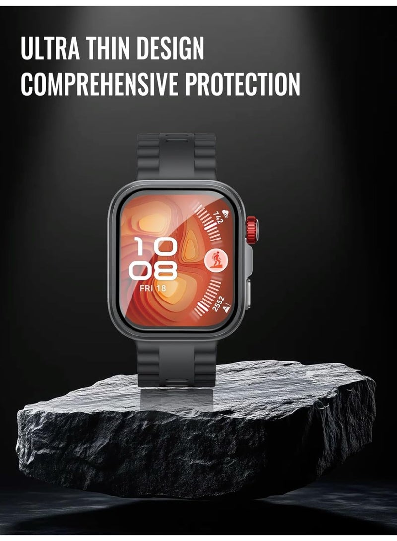 HablTech 3 Pcs Screen Protector for HUAWEI Watch Fit 4 Pro, Curved Full Coverage Anti-Scratch Clear Soft Film  - Image 4