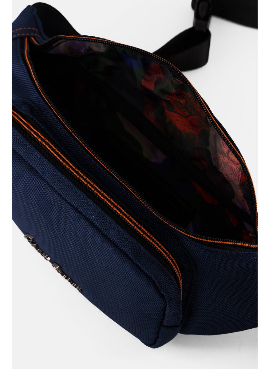 Robert Graham Men Brand Logo Fanny Pack 10 H x 36 L x 5 W cm, Navy  - Image 3