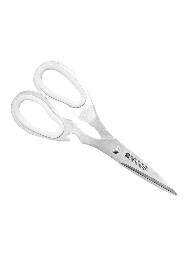 Royalford 8-Piece Knife Set With Rotating Base Stand Silver/Clear - Image 3