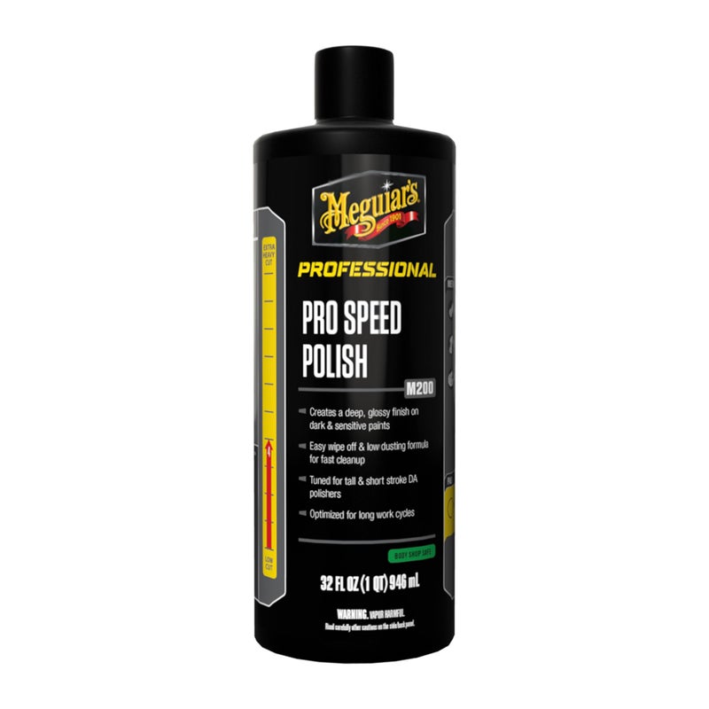 Meguiar's M200 Pro Speed Polish, Extremely User-Friendly Professional Car Polish for Light Defect Removal, Easy Polishing While Creating a High-Gloss Finish to Make Your Car Shine, 32 Oz - Image 1