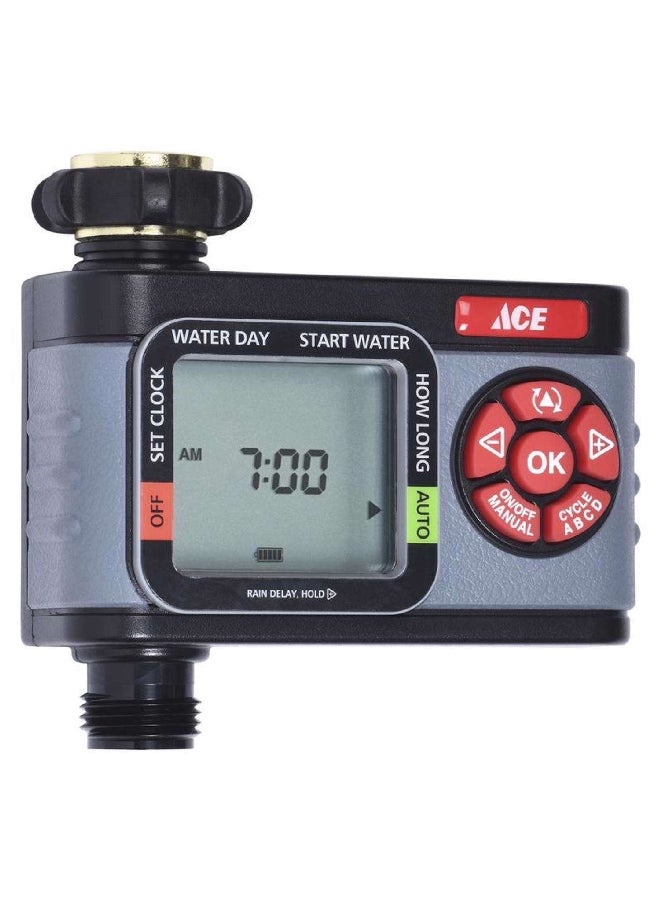 آيس 7005462 مؤقت رقمي للمياه قابل للبرمجة بمنطقة زمنية واحدة سهل التركيب متعدد الألوان 2.2 x 5.11 x 5.43 سم - Image 2
