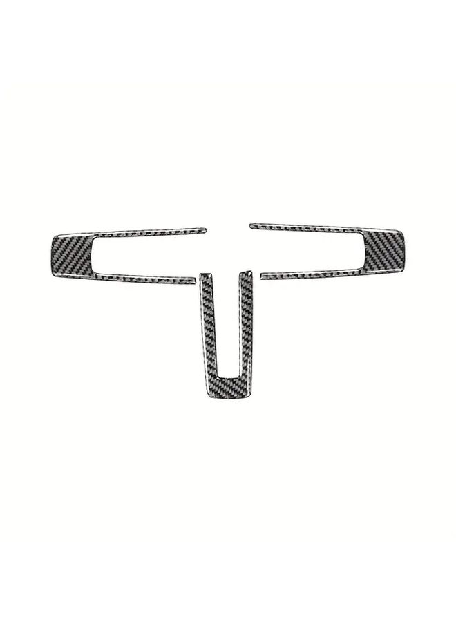 Ford 2009 2013 Mustang Carbon Fiber Steering Wheel Button Frame Decal Trim - Image 3