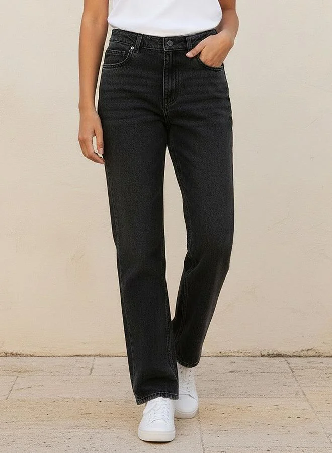 Splash FAV High Rise Straight Fit Jeans