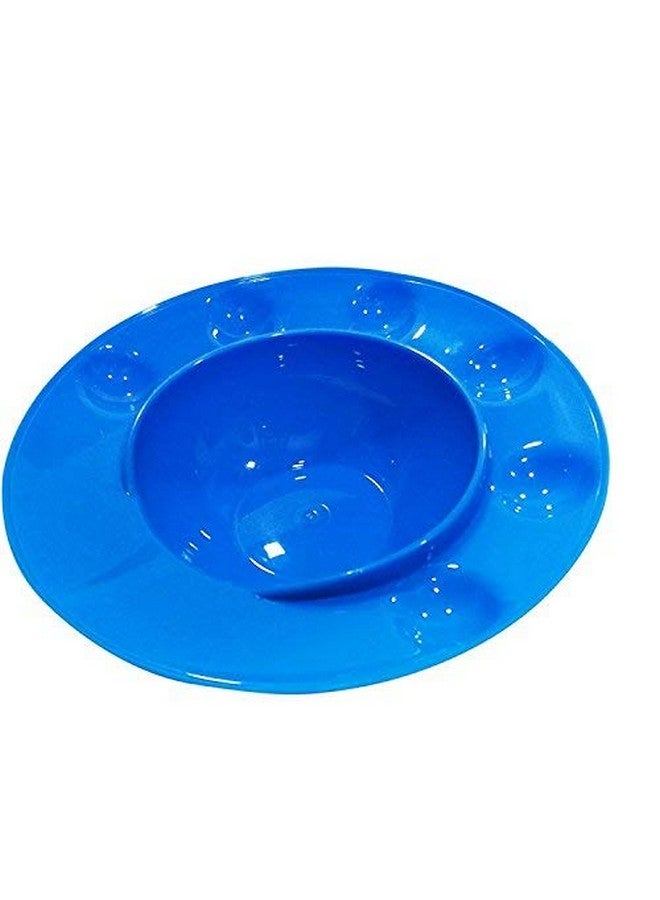 Inditradition Panipuri Gol-Gappe Serving Plates, Food-Grade Plastic Plates (Pack Of 4, Assorted Color) - Image 3