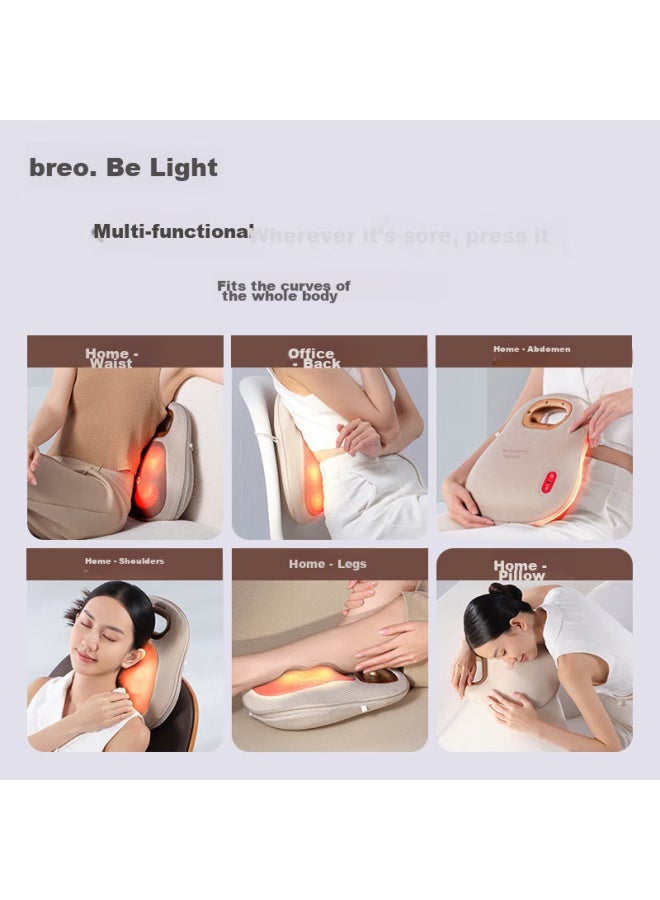 Breo Back Lite Massage Pad Back Massager Shoulder Leg Back Cervical Spine Massage Device Kneading Heating Pad, Birthday And Holiday Gift For Parents, Boyfriend, Girlfriend - Image 4