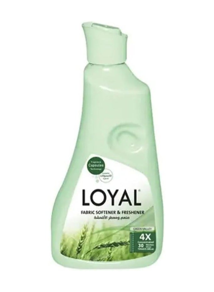 Loyal Fabric Softener & Freshener Concentrated, Green Valley, 30 Washes 750ml