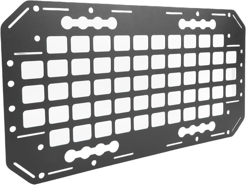 Zerodis Truck Bed Molle Panel Cargo Racks Storage Rack with Versatile Tool Storage for L Track 19.25x10.51in for SUV Truck RV Trailer Bed Molle Panel Premium Aluminum Other Vehicles - Image 4
