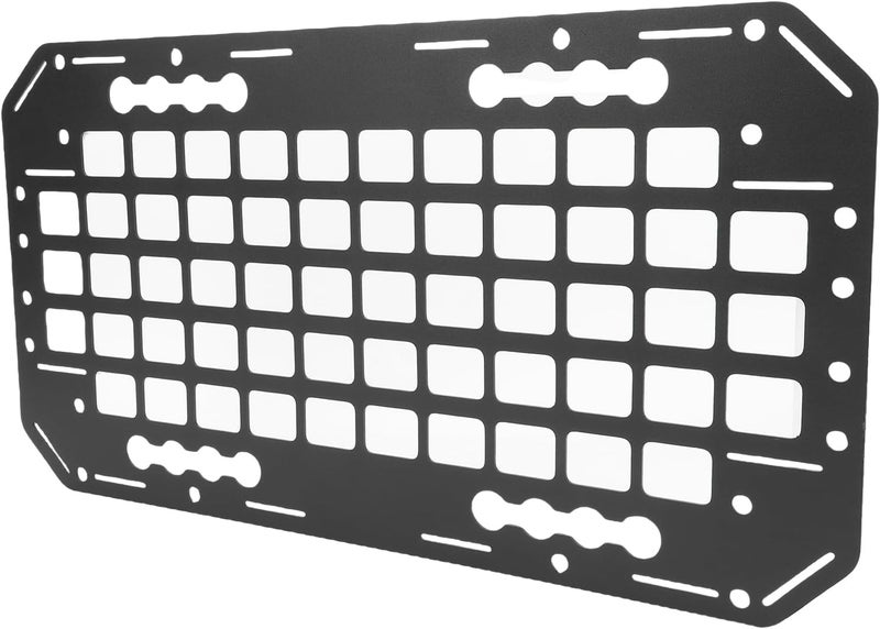 Zerodis Truck Bed Molle Panel Cargo Racks Storage Rack with Versatile Tool Storage for L Track 19.25x10.51in for SUV Truck RV Trailer Bed Molle Panel Premium Aluminum Other Vehicles - Image 3