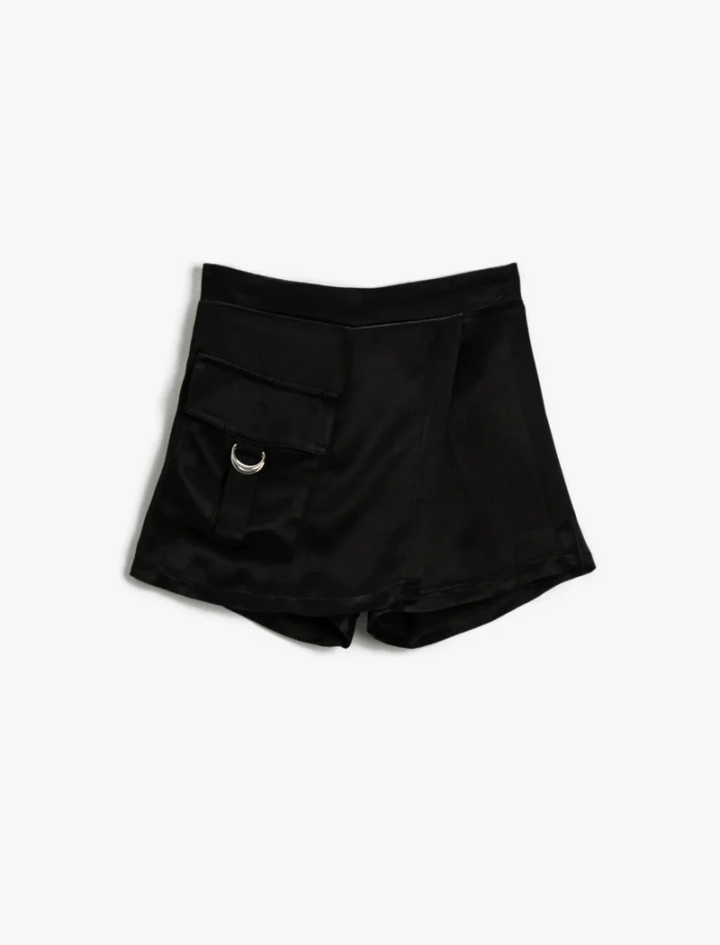 Koton Black Utility Mini Skort
