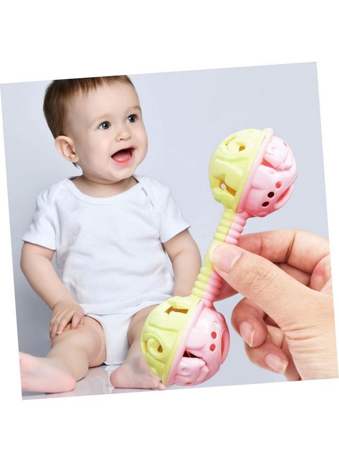 Toyvian 6pcs Rattle The Bell Newborn Rattle Teething Bell Rattle Toy Infant Rattle Plaything Dumbbell Rattle Plaything Puzzle Baby Plastic Crank - Image 3