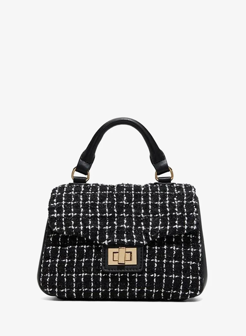 Rosiee Ladies Black Top Handle Bag