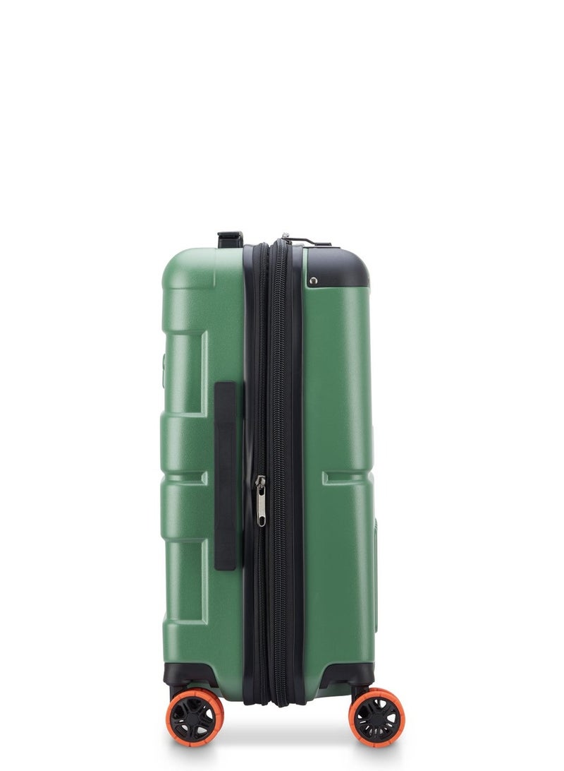 Jeep Jh002B 55 cm Hardcase 4 Double Wheel  Expandable Cabin Lugggae  Trolley Green - Image 3