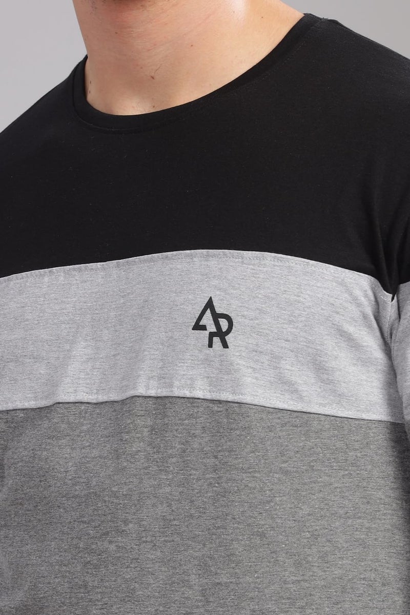 ADRO Full Sleeve Tshirt for Men | Colorblock T Shirt for Men | 100% Cotton Tshirt | Full Sleeve T-Shirt | Mens Full Sleeves T Shirts |FR4-24-BST-BL-3XL - Image 4