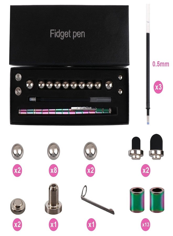 TENDULA قلم مغناطيسي من تندولا، قلم حبر جاف مغناطيسي متعدد الوظائف للكتابة الإبداعية، قلم معدني مغناطيسي لتخفيف الضغط، أفضل هدية للأطفال من 8 إلى 12 عامًا، لعبة مبتكرة هدية للأطفال - Image 3