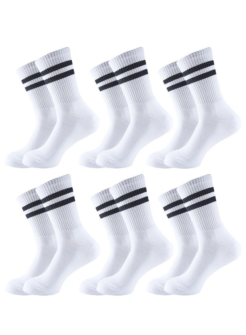 SAM SOCKS Women set of 6 half towel sport sock Women white - Image 1