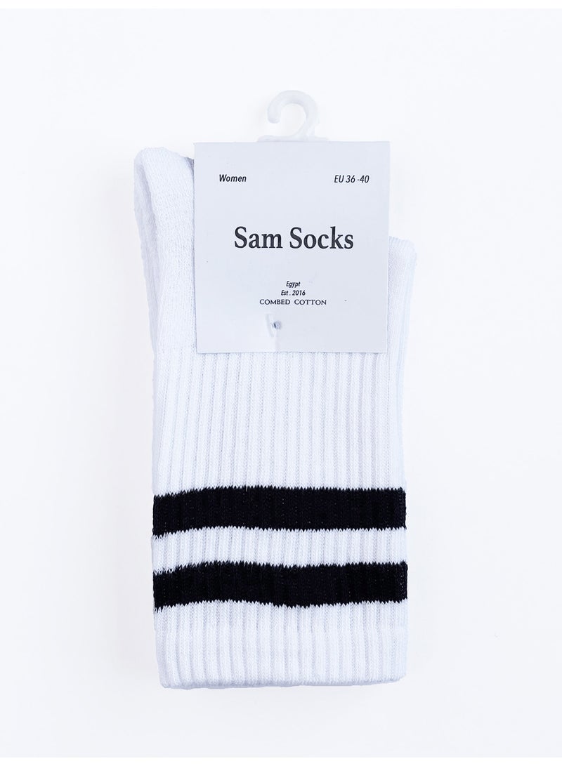 SAM SOCKS Women set of 6 half towel sport sock Women white - Image 3