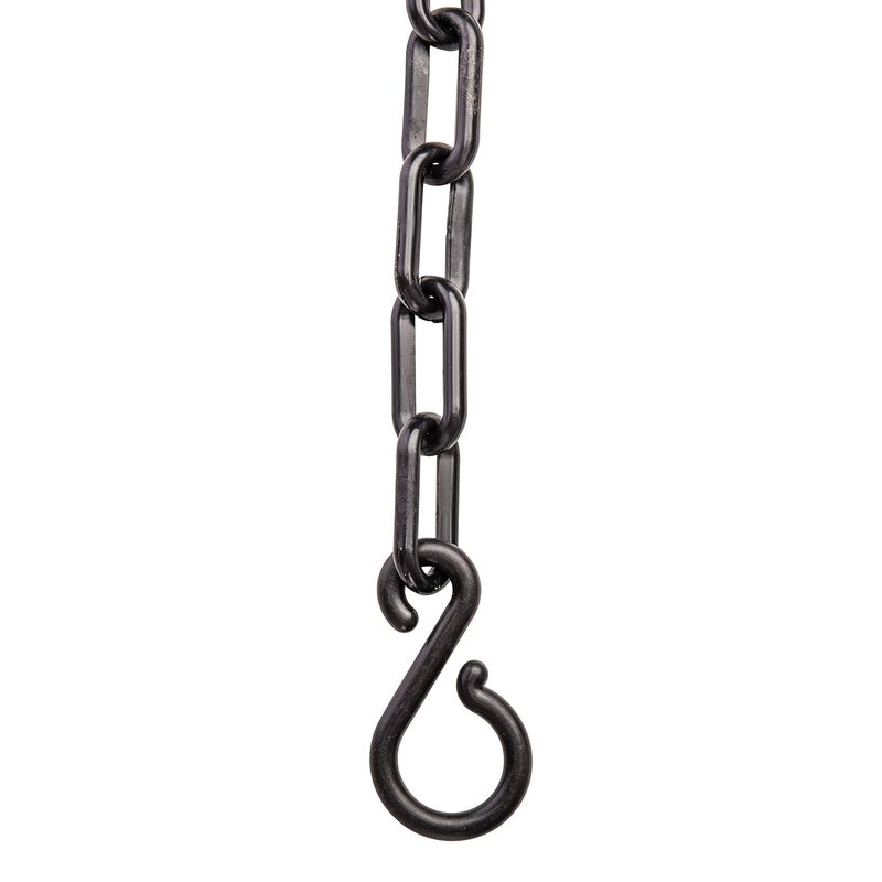 US Weight (Made in USA) 2" x 25' Black Plastic Safety Chain ft. SunShield UV Resistant Technology - Image 3