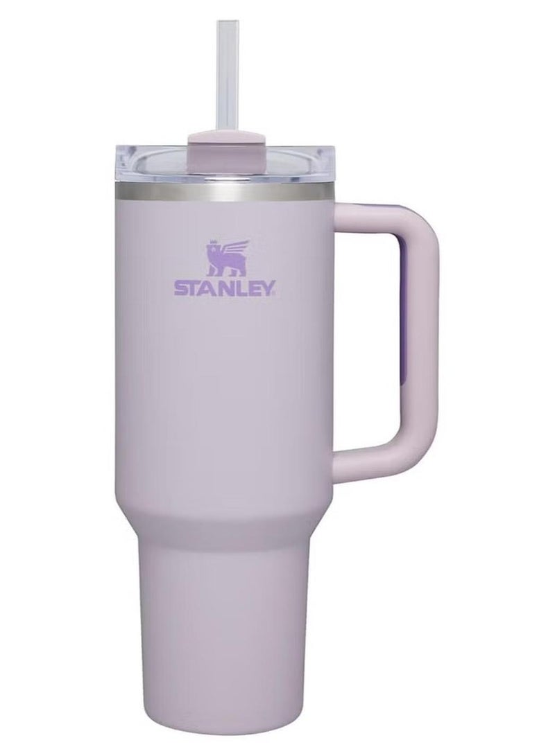 Stanley Quencher H2.0 Flow State  Orchid Stainless Steel Vacuum Insulated Tumbler with Lid and Straw for Water, Iced Tea or Coffee, Smoothie and More, 40 oz - Image 1