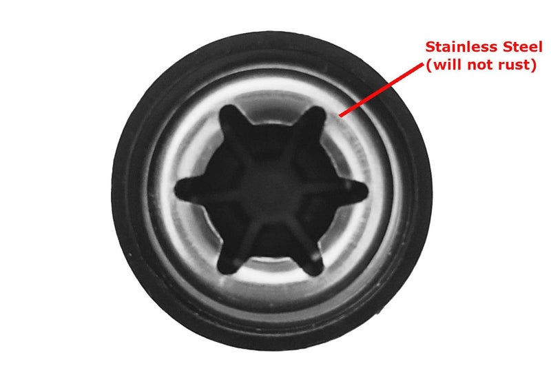 Quadrapoint Hub Cap Replacement Compatible with Most Weber Charcoal Kettle Grills Retainer Cover Genesis Kenmore Part 987101 | Fits 3/8-inch Axles (2-Pack, Black) - Image 3