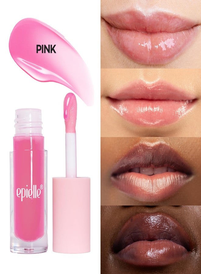 Epielle Lip Glow Oil Duo, Berry & Pink, 2 x 0.21 fl. oz., Glossy Lips - Image 2