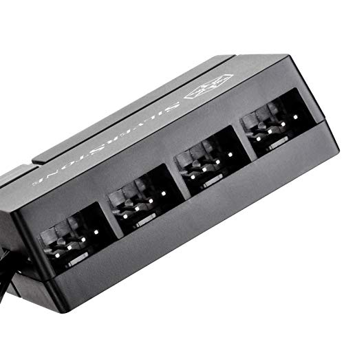SilverStone Technology Silverstone 8-Port PWM Fan Hub/Splitter for 4-Pin & 3-Pin Fans* in Black SST-CPF04-USA (Newest Version) - Image 2