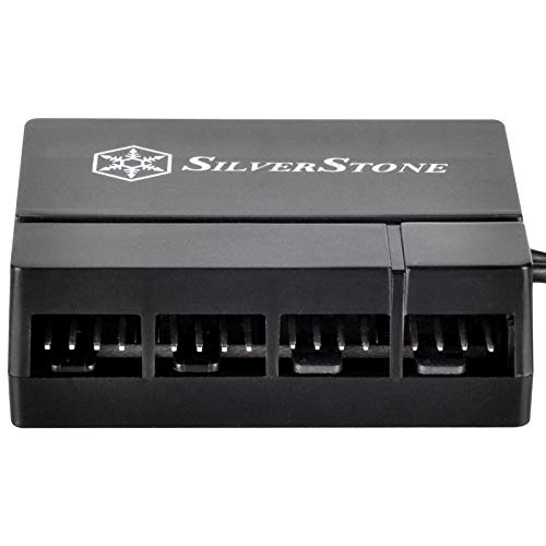 SilverStone Technology Silverstone 8-Port PWM Fan Hub/Splitter for 4-Pin & 3-Pin Fans* in Black SST-CPF04-USA (Newest Version) - Image 4
