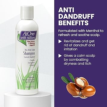 AtOne Shampoo Plant Extracts Moroccan Argan Oil for Dry Itchy Scalp 473ml - Image 3