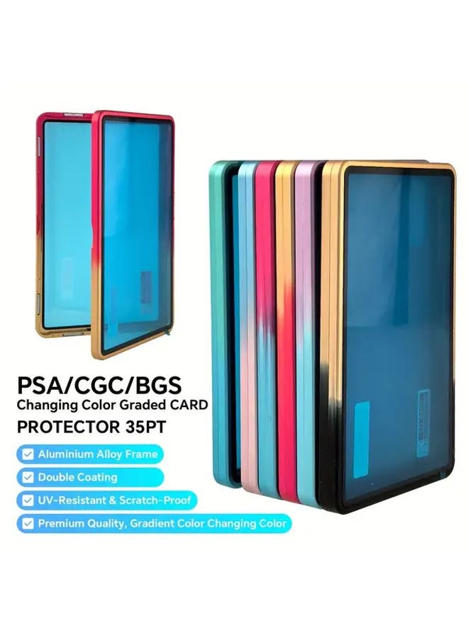 حافظة بطاقة مغناطيسية PSA CGC سيلفري بينك بإطار من سبائك الألومنيوم مقاومة للأشعة فوق البنفسجية - Image 4