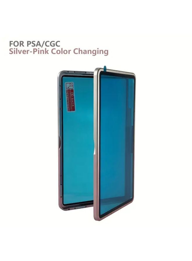 حافظة بطاقة مغناطيسية PSA CGC سيلفري بينك بإطار من سبائك الألومنيوم مقاومة للأشعة فوق البنفسجية - Image 1