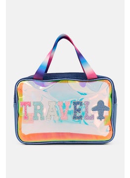 OMG Accessories Women Sequin Makeup Bag, Multicolor  - Image 1