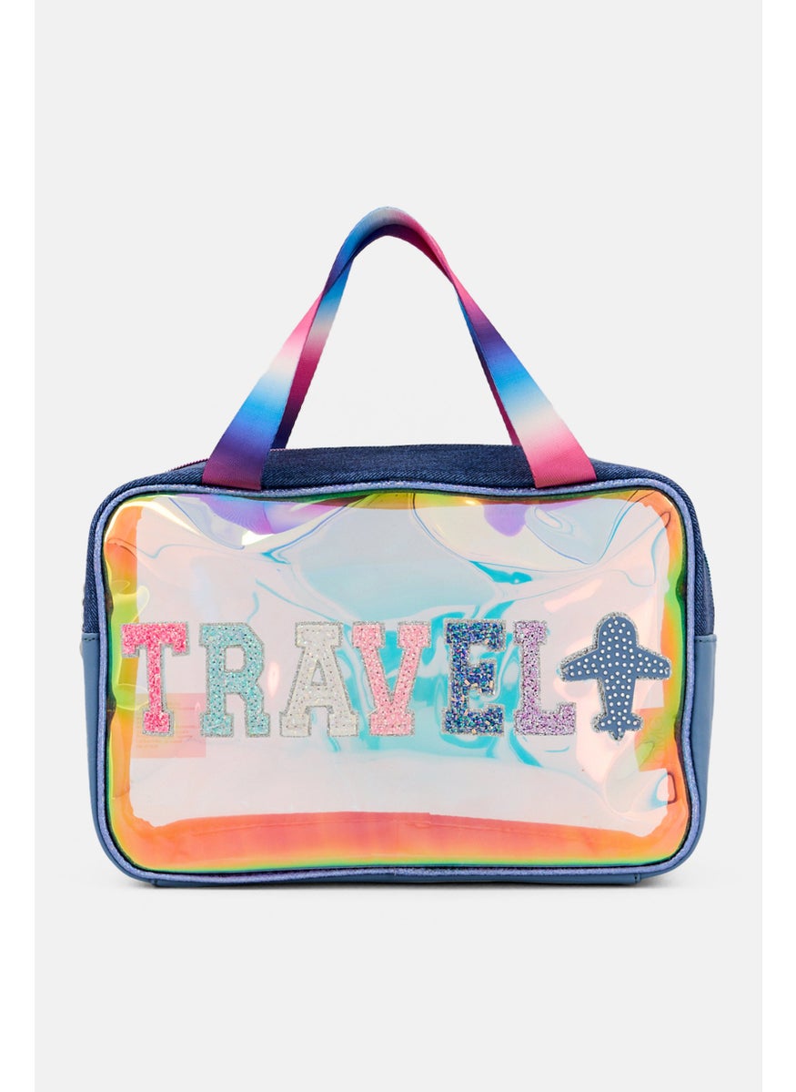 OMG Accessories Women Sequin Makeup Bag, Multicolor  - Image 1